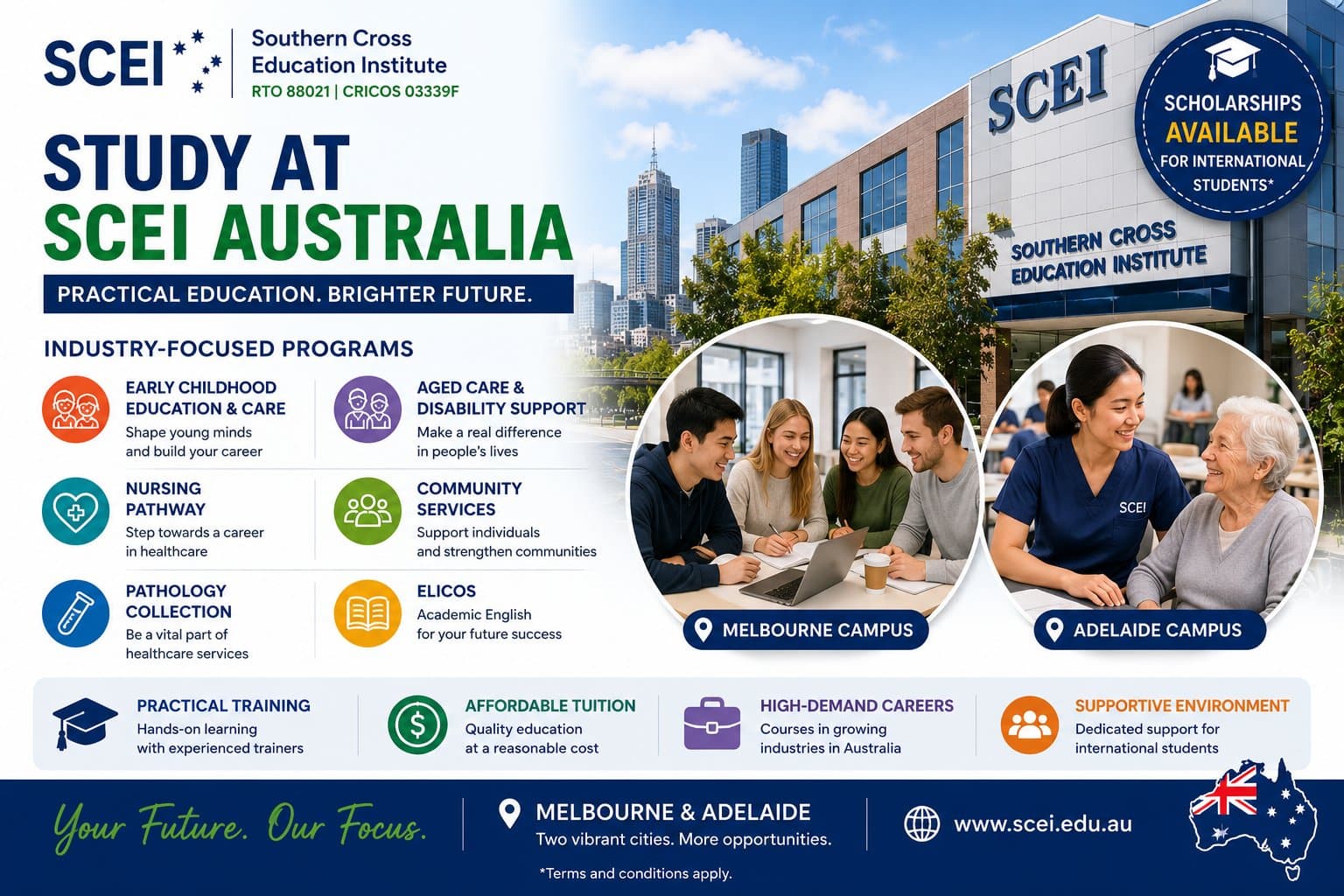 Southern Cross Education Institute (SCEI): practical study pathways into high-demand occupations in Australia