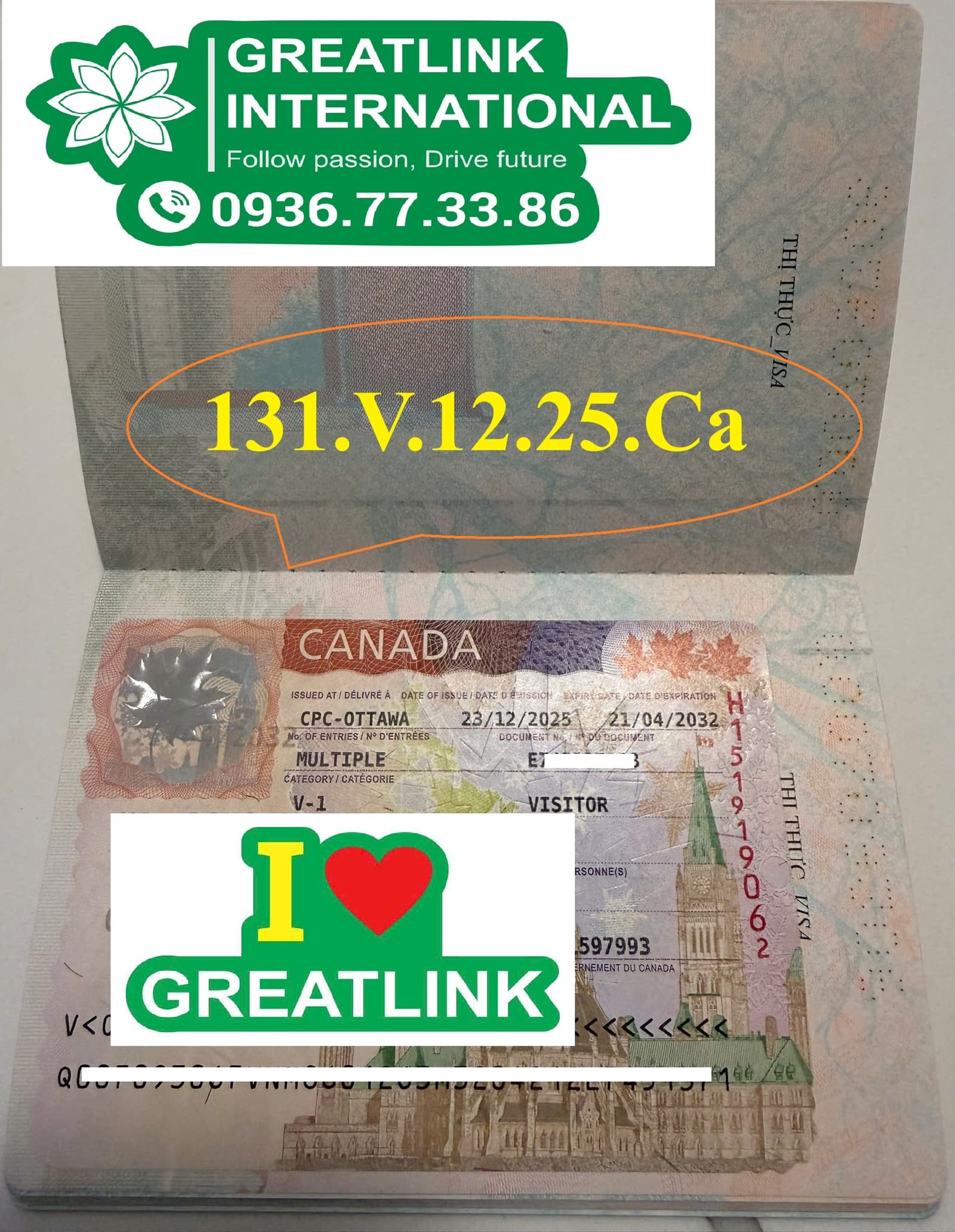 Greatlink successfully renews Canadian visas for a father and his two children while they are in Canada